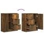 vidaXL Sideboards 2 Stk. Räuchereiche 60x30x70 cm Holzwerkstoff vidaXL Sideboards 2 Stk. Räuchereiche 60x30x70 cm Holzwerkstoff