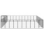 vidaXL 46-tlg. Hundelaufstall Schwarz 50x100cm Stahl Pulverbeschichtet vidaXL 46-tlg. Hundelaufstall Schwarz 50x100cm Stahl Pulverbeschichtet