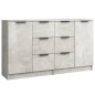 vidaXL Sideboards 2 Stk. Betongrau 60x30x70 cm Holzwerkstoff vidaXL Sideboards 2 Stk. Betongrau 60x30x70 cm Holzwerkstoff