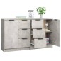 vidaXL Sideboards 2 Stk. Betongrau 60x30x70 cm Holzwerkstoff vidaXL Sideboards 2 Stk. Betongrau 60x30x70 cm Holzwerkstoff