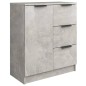 vidaXL Sideboards 2 Stk. Betongrau 60x30x70 cm Holzwerkstoff vidaXL Sideboards 2 Stk. Betongrau 60x30x70 cm Holzwerkstoff