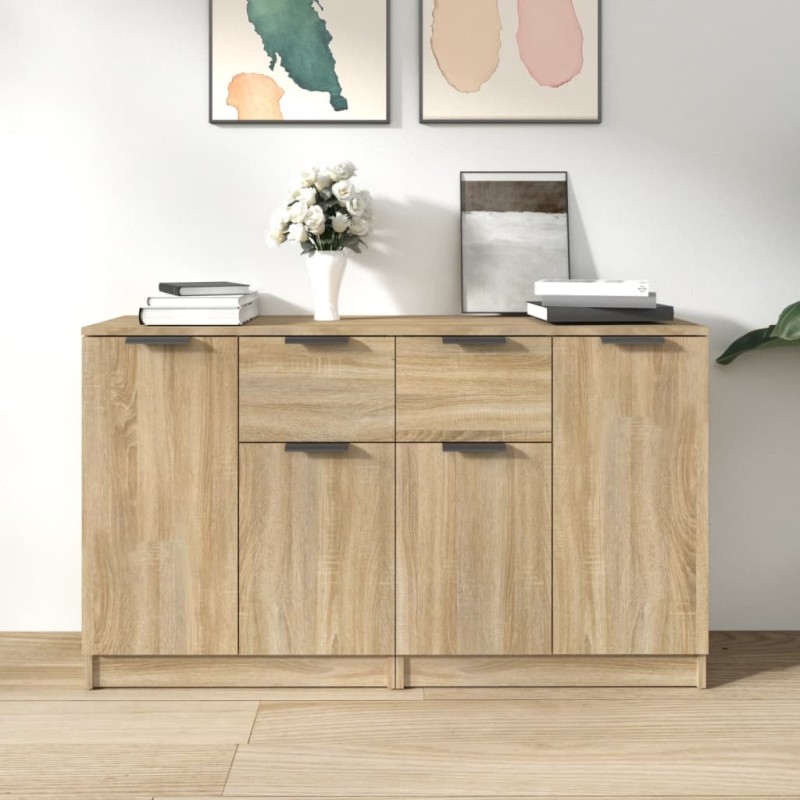 vidaXL Sideboards 2 Stk. Sonoma-Eiche 60x30x70 cm Holzwerkstoff vidaXL Sideboards 2 Stk. Sonoma-Eiche 60x30x70 cm Holzwerkstoff