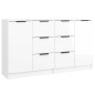 vidaXL Sideboards 2 Stk. Hochglanz-Weiß 60x30x70 cm Holzwerkstoff vidaXL Sideboards 2 Stk. Hochglanz-Weiß 60x30x70 cm Holzwerkstoff