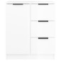 vidaXL Sideboards 2 Stk. Hochglanz-Weiß 60x30x70 cm Holzwerkstoff vidaXL Sideboards 2 Stk. Hochglanz-Weiß 60x30x70 cm Holzwerkstoff
