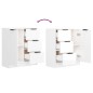 vidaXL Sideboards 2 Stk. Hochglanz-Weiß 60x30x70 cm Holzwerkstoff vidaXL Sideboards 2 Stk. Hochglanz-Weiß 60x30x70 cm Holzwerkstoff