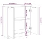 vidaXL Sideboards 2 Stk. Braun Eichen-Optik 60x30x70 cm Holzwerkstoff vidaXL Sideboards 2 Stk. Braun Eichen-Optik 60x30x70 cm Holzwerkstoff