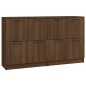 vidaXL Sideboards 2 Stk. Braun Eichen-Optik 60x30x70 cm Holzwerkstoff vidaXL Sideboards 2 Stk. Braun Eichen-Optik 60x30x70 cm Holzwerkstoff