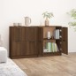 vidaXL Sideboards 2 Stk. Braun Eichen-Optik 60x30x70 cm Holzwerkstoff vidaXL Sideboards 2 Stk. Braun Eichen-Optik 60x30x70 cm Holzwerkstoff