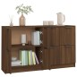 vidaXL Sideboards 2 Stk. Braun Eichen-Optik 60x30x70 cm Holzwerkstoff vidaXL Sideboards 2 Stk. Braun Eichen-Optik 60x30x70 cm Holzwerkstoff