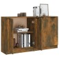 vidaXL Sideboards 2 Stk. Räuchereiche 60x30x70 cm Holzwerkstoff vidaXL Sideboards 2 Stk. Räuchereiche 60x30x70 cm Holzwerkstoff