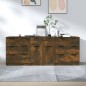 vidaXL 3-tlg. Sideboard Räuchereiche Holzwerkstoff vidaXL 3-tlg. Sideboard Räuchereiche Holzwerkstoff