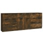 vidaXL 3-tlg. Sideboard Räuchereiche Holzwerkstoff vidaXL 3-tlg. Sideboard Räuchereiche Holzwerkstoff