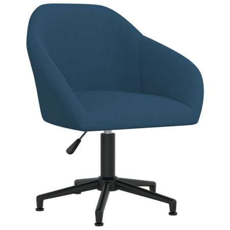Esszimmerstuhl Drehbar Blau Samt