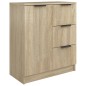 vidaXL Sideboards 2 Stk. Sonoma-Eiche 60x30x70 cm Holzwerkstoff vidaXL Sideboards 2 Stk. Sonoma-Eiche 60x30x70 cm Holzwerkstoff