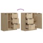 vidaXL Sideboards 2 Stk. Sonoma-Eiche 60x30x70 cm Holzwerkstoff vidaXL Sideboards 2 Stk. Sonoma-Eiche 60x30x70 cm Holzwerkstoff