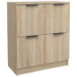 vidaXL Sideboards 2 Stk. Sonoma Eiche 60x30x70 cm Holzwerkstoff vidaXL Sideboards 2 Stk. Sonoma Eiche 60x30x70 cm Holzwerkstoff
