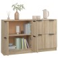vidaXL Sideboards 2 Stk. Sonoma Eiche 60x30x70 cm Holzwerkstoff vidaXL Sideboards 2 Stk. Sonoma Eiche 60x30x70 cm Holzwerkstoff
