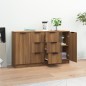 vidaXL Sideboards 2 Stk. Braun Eichen-Optik 60x30x70 cm Holzwerkstoff vidaXL Sideboards 2 Stk. Braun Eichen-Optik 60x30x70 cm Holzwerkstoff