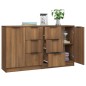 vidaXL Sideboards 2 Stk. Braun Eichen-Optik 60x30x70 cm Holzwerkstoff vidaXL Sideboards 2 Stk. Braun Eichen-Optik 60x30x70 cm Holzwerkstoff