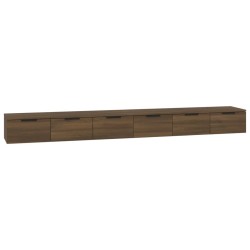 vidaXL Wandschränke 2 Stk. Braun Eiche-Optik 102x30x20cm Holzwerkstoff