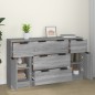 vidaXL 3-tlg. Sideboard-Set Grau Sonoma Holzwerkstoff vidaXL 3-tlg. Sideboard-Set Grau Sonoma Holzwerkstoff