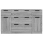vidaXL 3-tlg. Sideboard-Set Grau Sonoma Holzwerkstoff vidaXL 3-tlg. Sideboard-Set Grau Sonoma Holzwerkstoff
