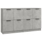 vidaXL Sideboards 2 Stk Betongrau 60x30x70 cm Holzwerkstoff vidaXL Sideboards 2 Stk Betongrau 60x30x70 cm Holzwerkstoff