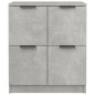 vidaXL Sideboards 2 Stk Betongrau 60x30x70 cm Holzwerkstoff vidaXL Sideboards 2 Stk Betongrau 60x30x70 cm Holzwerkstoff