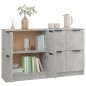 vidaXL Sideboards 2 Stk Betongrau 60x30x70 cm Holzwerkstoff vidaXL Sideboards 2 Stk Betongrau 60x30x70 cm Holzwerkstoff
