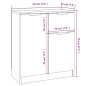 vidaXL Sideboards 2 Stk. Weiß 60x30x70 cm Holzwerkstoff vidaXL Sideboards 2 Stk. Weiß 60x30x70 cm Holzwerkstoff