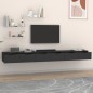 vidaXL Wandschränke 2 Stk. Schwarz 102x30x20 cm Holzwerkstoff vidaXL Wandschränke 2 Stk. Schwarz 102x30x20 cm Holzwerkstoff