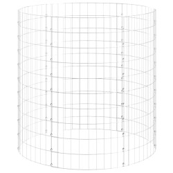 vidaXL Gartenkomposter Ø100x100 cm Verzinkter Stahl