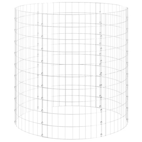 vidaXL Gartenkomposter Ø100x100 cm Verzinkter Stahl
