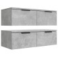 vidaXL Wandschränke 2 Stk. Betongrau 68x30x20 cm Holzwerkstoff vidaXL Wandschränke 2 Stk. Betongrau 68x30x20 cm Holzwerkstoff