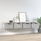 vidaXL Wandschränke 2 Stk. Betongrau 68x30x20 cm Holzwerkstoff vidaXL Wandschränke 2 Stk. Betongrau 68x30x20 cm Holzwerkstoff