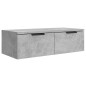 vidaXL Wandschränke 2 Stk. Betongrau 68x30x20 cm Holzwerkstoff vidaXL Wandschränke 2 Stk. Betongrau 68x30x20 cm Holzwerkstoff