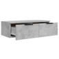 vidaXL Wandschränke 2 Stk. Betongrau 68x30x20 cm Holzwerkstoff vidaXL Wandschränke 2 Stk. Betongrau 68x30x20 cm Holzwerkstoff