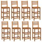 vidaXL Barhocker 8 Stk. Massivholz Akazie vidaXL Barhocker 8 Stk. Massivholz Akazie