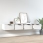 vidaXL Wandschränke 2 Stk. Weiß 68x30x20 cm Holzwerkstoff vidaXL Wandschränke 2 Stk. Weiß 68x30x20 cm Holzwerkstoff