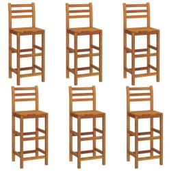 vidaXL Barhocker 6 Stk. Massivholz Akazie
