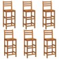 vidaXL Barhocker 6 Stk. Massivholz Akazie vidaXL Barhocker 6 Stk. Massivholz Akazie