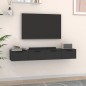 vidaXL Wandschränke 2 Stk. Schwarz 68x30x20 cm Holzwerkstoff vidaXL Wandschränke 2 Stk. Schwarz 68x30x20 cm Holzwerkstoff