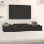 vidaXL Wandschränke 2 Stk. Schwarz 68x30x20 cm Holzwerkstoff vidaXL Wandschränke 2 Stk. Schwarz 68x30x20 cm Holzwerkstoff