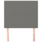 vidaXL Kopfteile 2 Stk. Dunkelgrau 80x5x78/88 cm Stoff