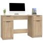 vidaXL Schreibtisch mit Beistellschrank Sonoma-Eiche Holzwerkstoff vidaXL Schreibtisch mit Beistellschrank Sonoma-Eiche Holzwerkstoff