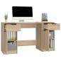 vidaXL Schreibtisch mit Beistellschrank Sonoma-Eiche Holzwerkstoff vidaXL Schreibtisch mit Beistellschrank Sonoma-Eiche Holzwerkstoff