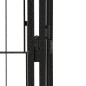 vidaXL 20-tlg. Hundelaufstall Schwarz 50x100cm Stahl Pulverbeschichtet vidaXL 20-tlg. Hundelaufstall Schwarz 50x100cm Stahl Pulverbeschichtet