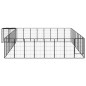 vidaXL 38-tlg. Hundelaufstall Schwarz 50x100cm Stahl Pulverbeschichtet vidaXL 38-tlg. Hundelaufstall Schwarz 50x100cm Stahl Pulverbeschichtet