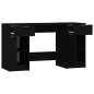 vidaXL Schreibtisch mit Beistellschrank Schwarz Holzwerkstoff vidaXL Schreibtisch mit Beistellschrank Schwarz Holzwerkstoff