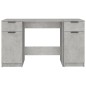 vidaXL Schreibtisch mit Beistellschrank Betongrau Holzwerkstoff vidaXL Schreibtisch mit Beistellschrank Betongrau Holzwerkstoff